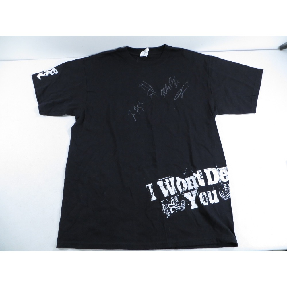 Blue Eyes‎ Soul Hands Up I Wont Deny You Band T-Shirt Large Signed Autographed